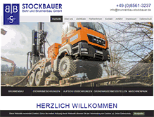 Tablet Screenshot of brunnenbau-stockbauer.de